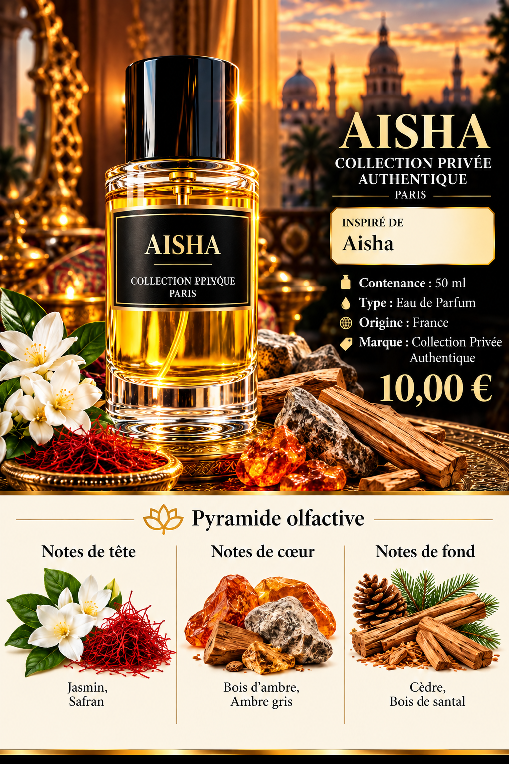 Présentation du parfum AÏSHA