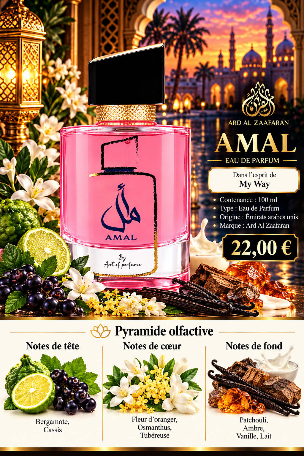 Présentation du parfum Amal
