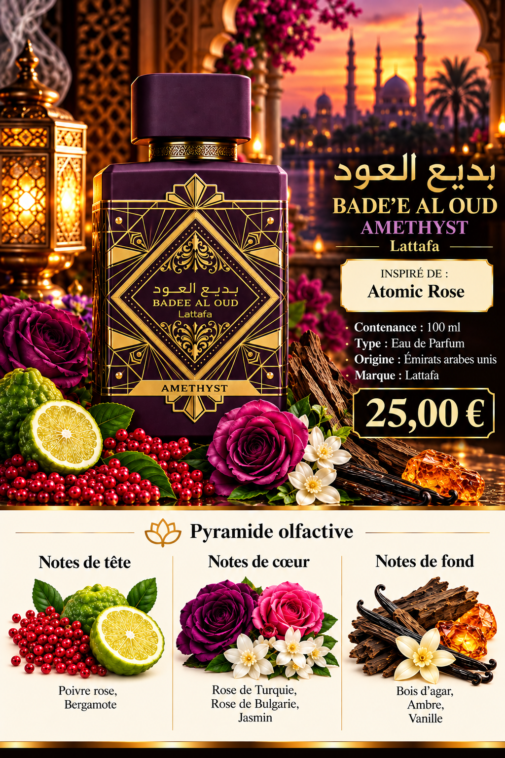 Présentation du parfum AMETHYST