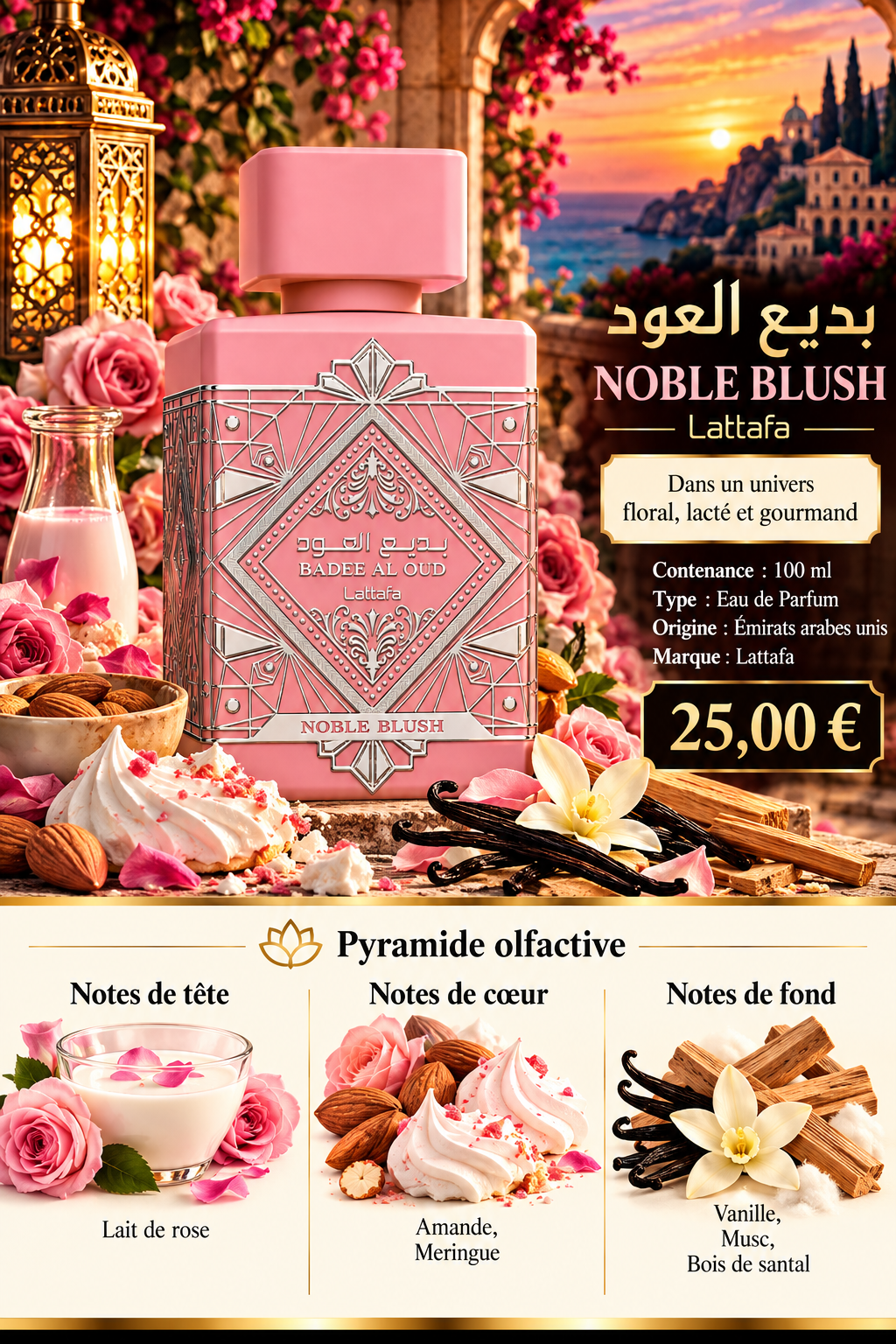 Présentation du parfum NOBLE BLUSH