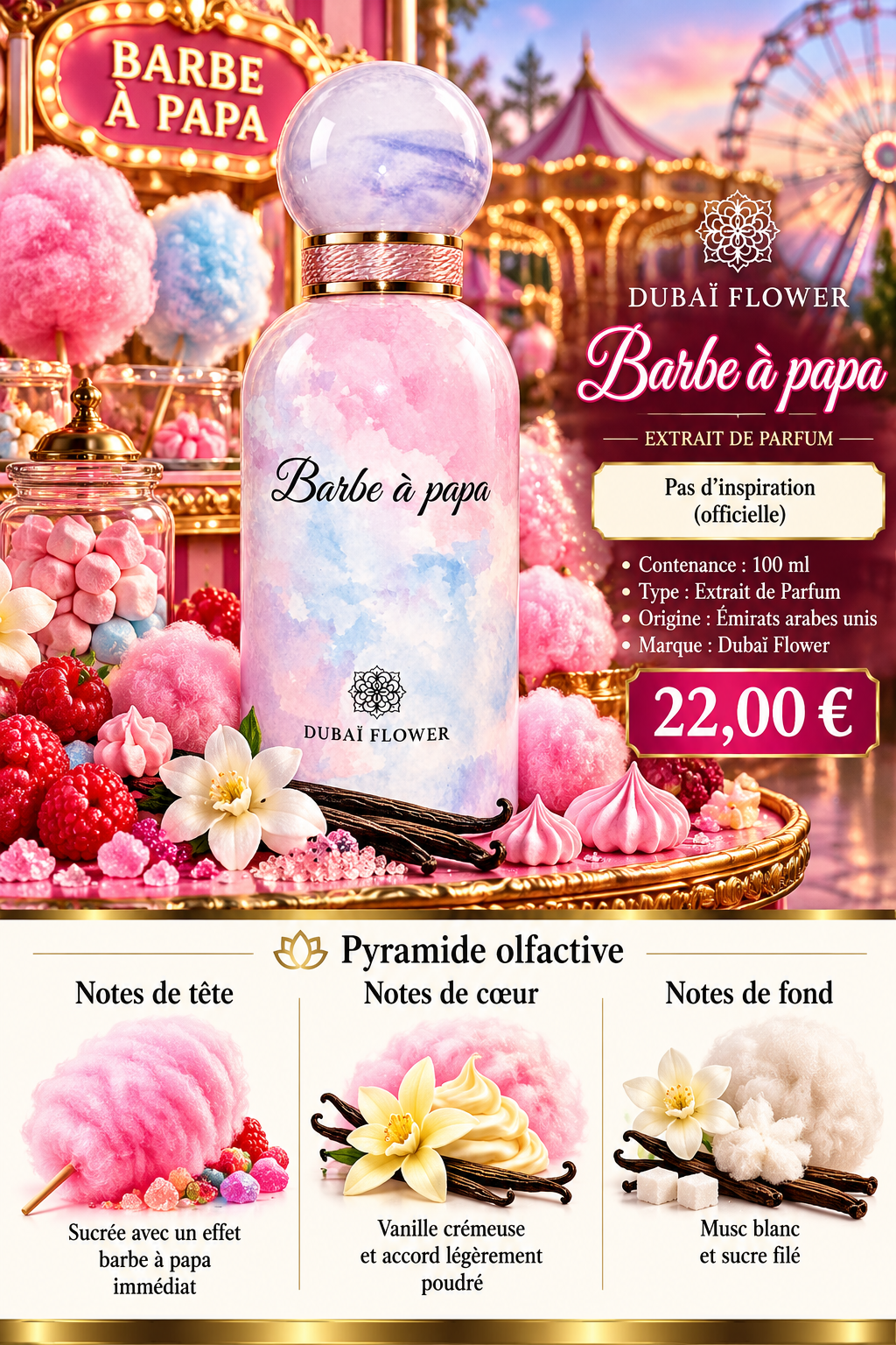 Présentation du parfum BARBE À PAPA