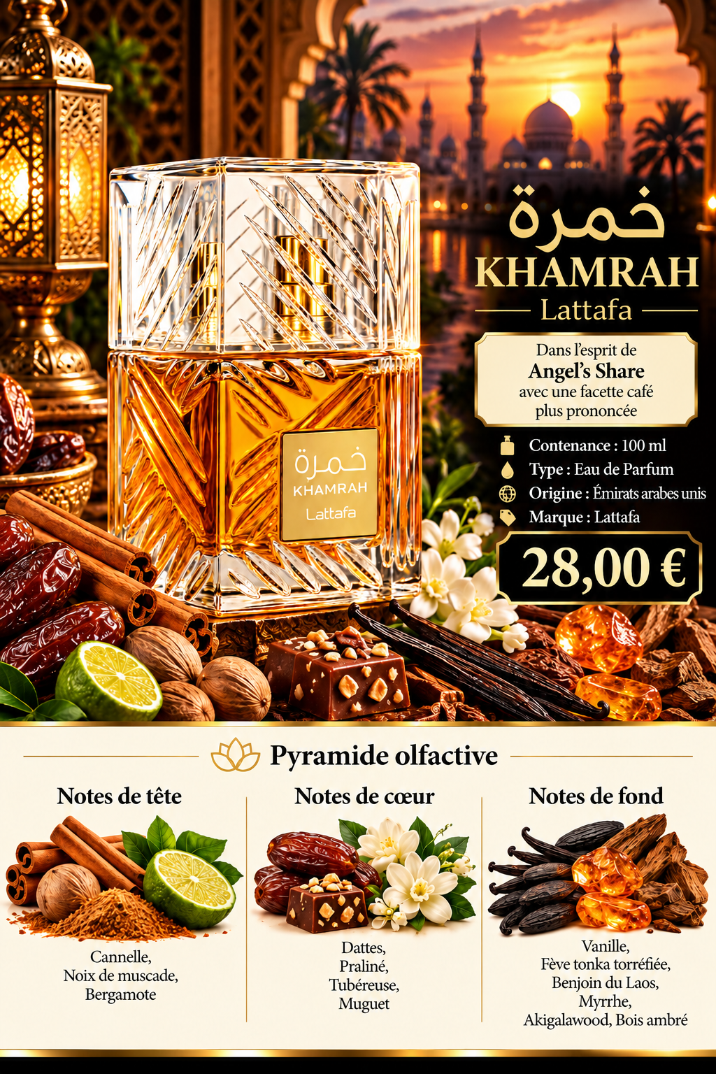 Présentation du parfum KHAMRAH