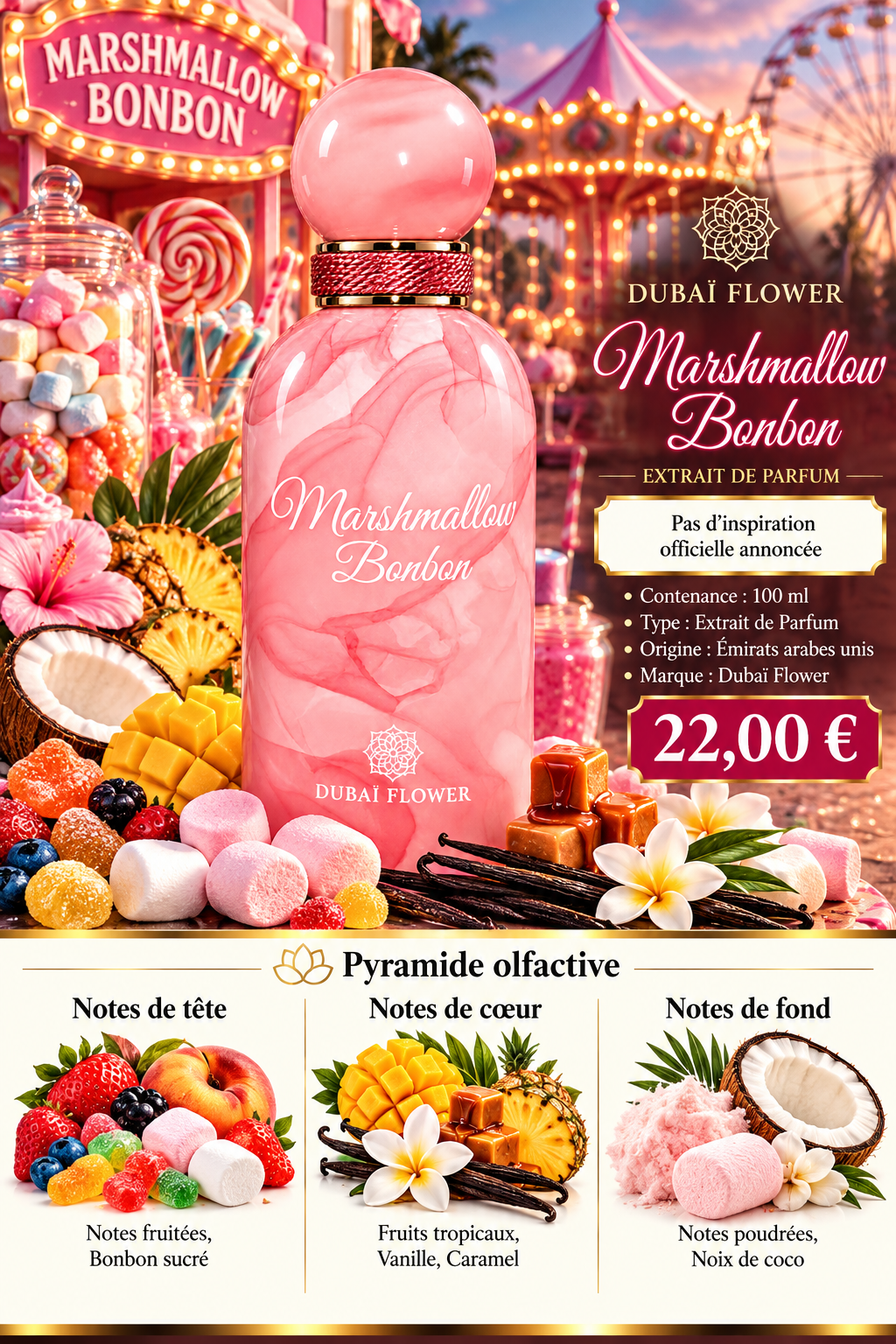 Présentation du parfum MARSHMALLOW BONBON