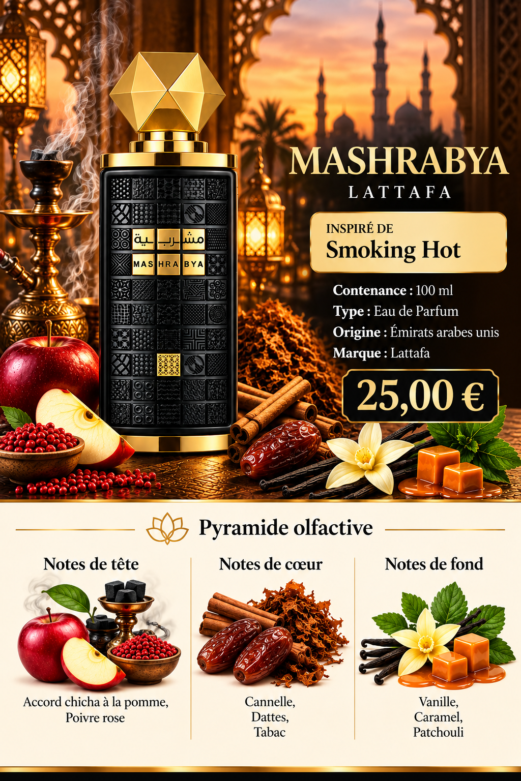 Présentation du parfum MASHRABYA