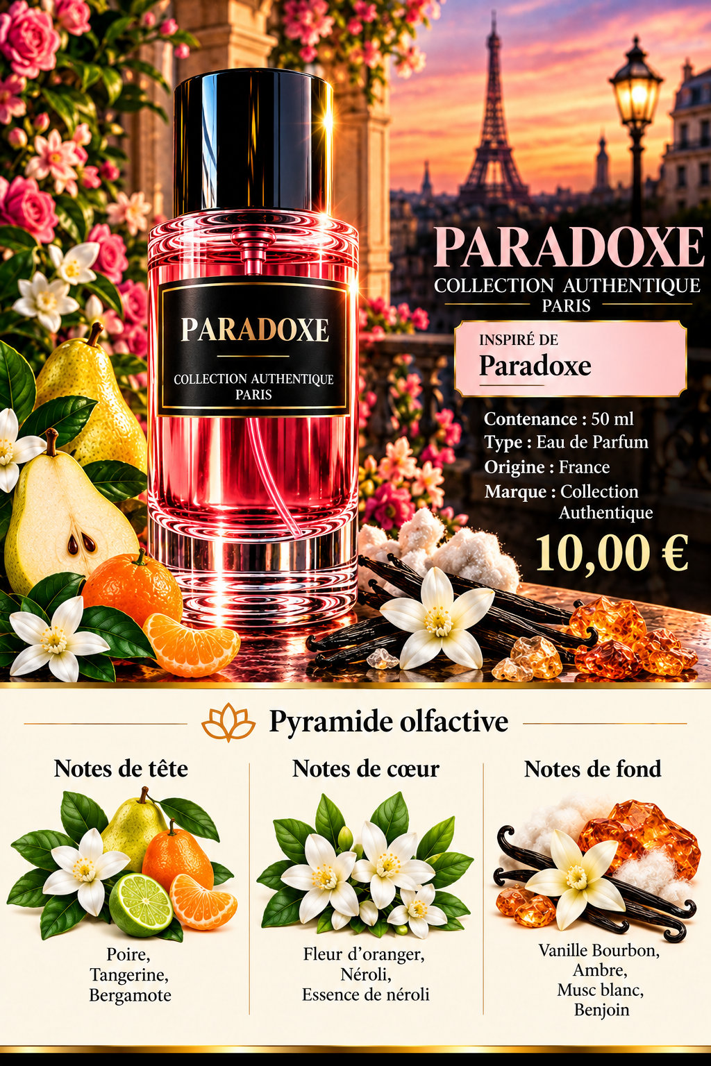 Présentation du parfum PARADOXE