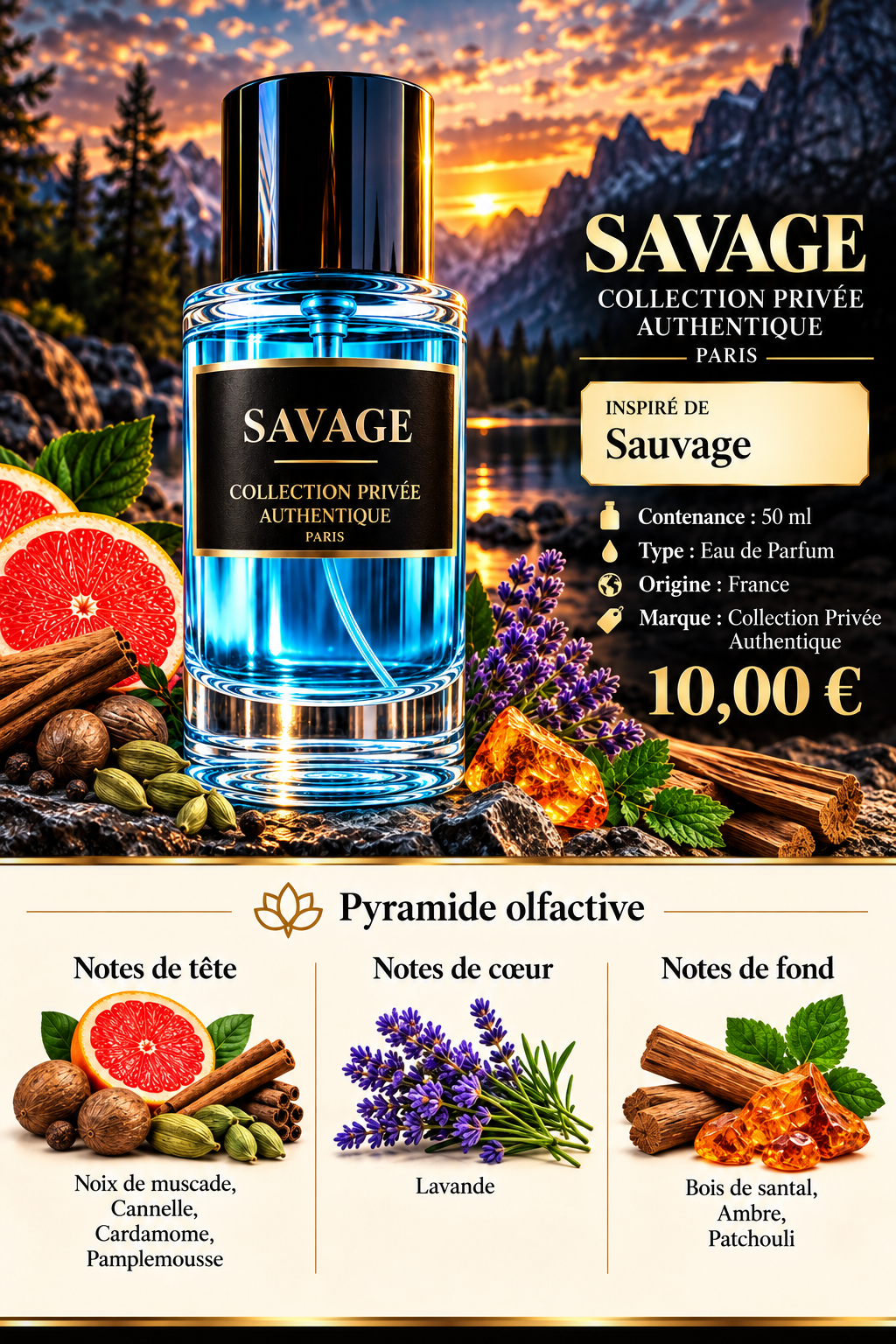 Présentation du parfum SAVAGE