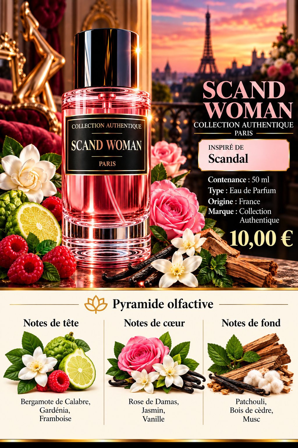 Présentation du parfum SCAND WOMAN