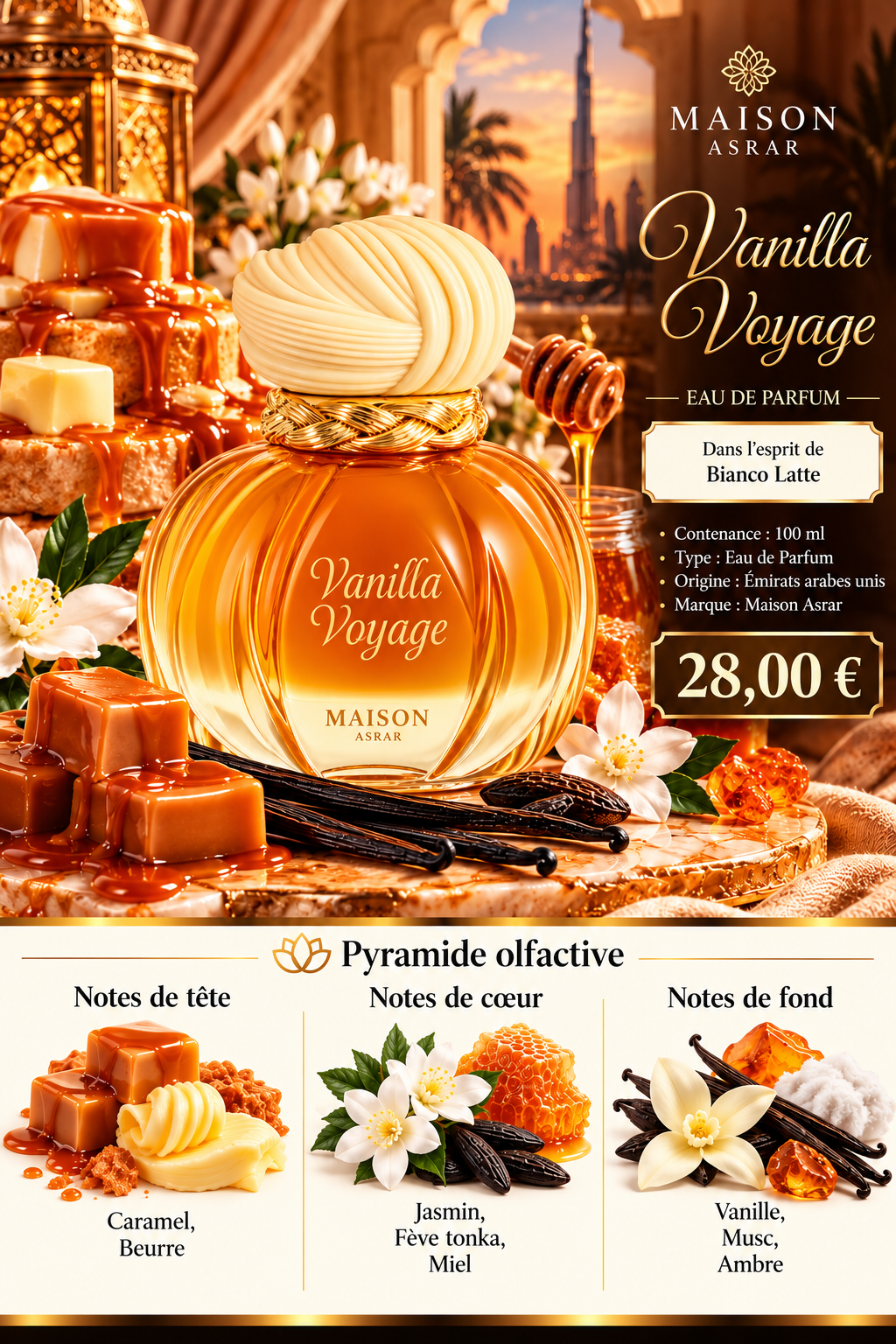 Présentation du parfum VANILLA VOYAGE